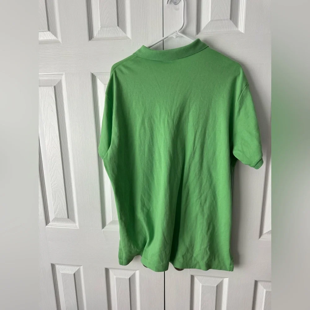 Polo Ralph Lauren Light Green & Orange Pony Polo Shirt XL Custom Fit Luxury